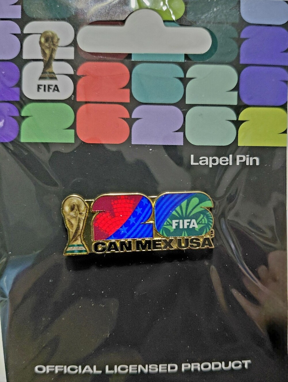 FIFA WORLD CUP 2026 CAN MEX USA LAPEL PIN